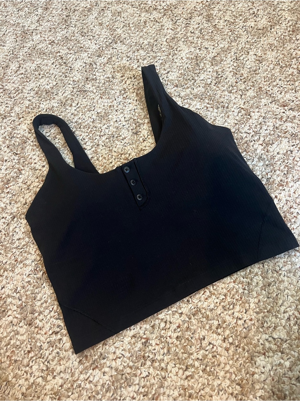 lululemon align ribbed Henley tank size 6